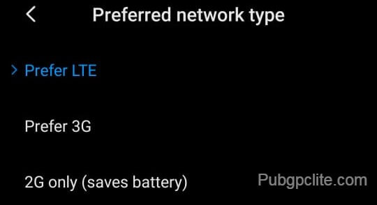 How network mode affects Ping in PUBG mobile?