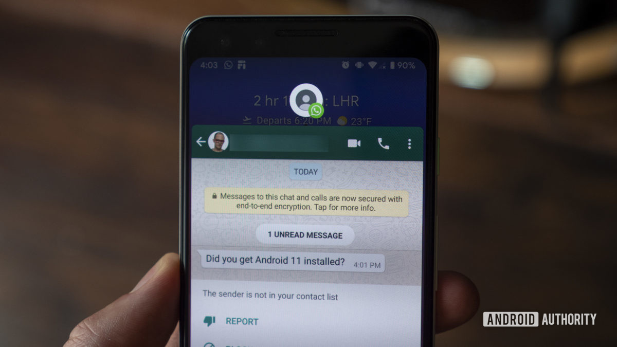 android 11 beta chat bubbles whatsapp