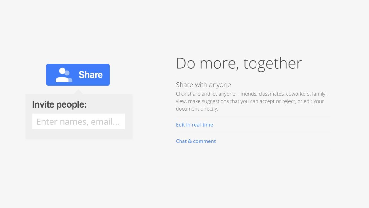 How to share in Google Docs