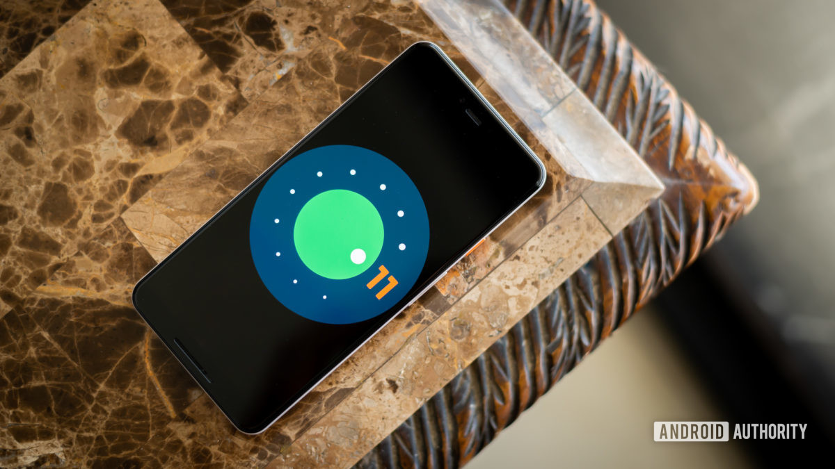 Android 11 logo stock photo 4