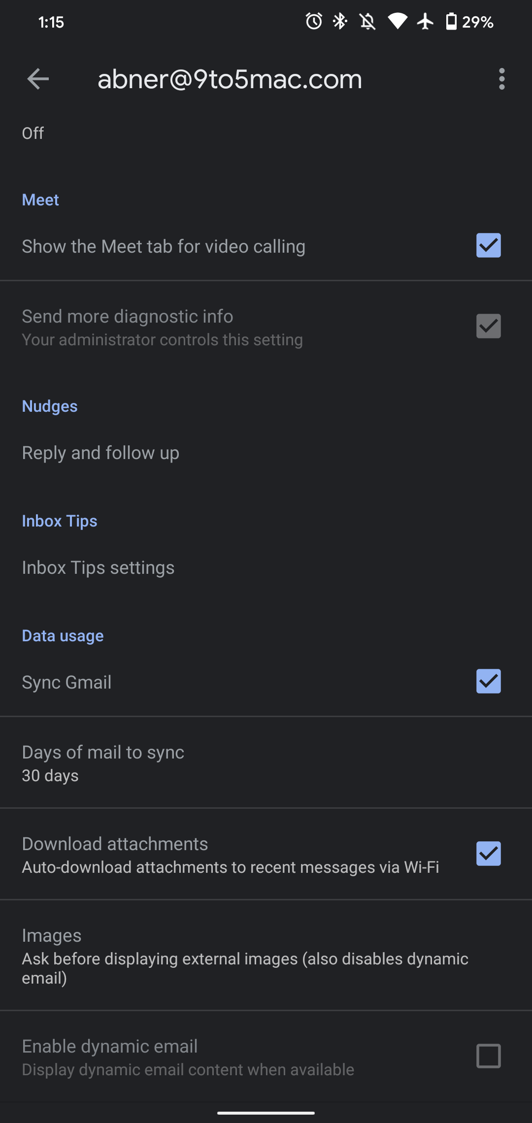 Gmail disable Google Meet tab