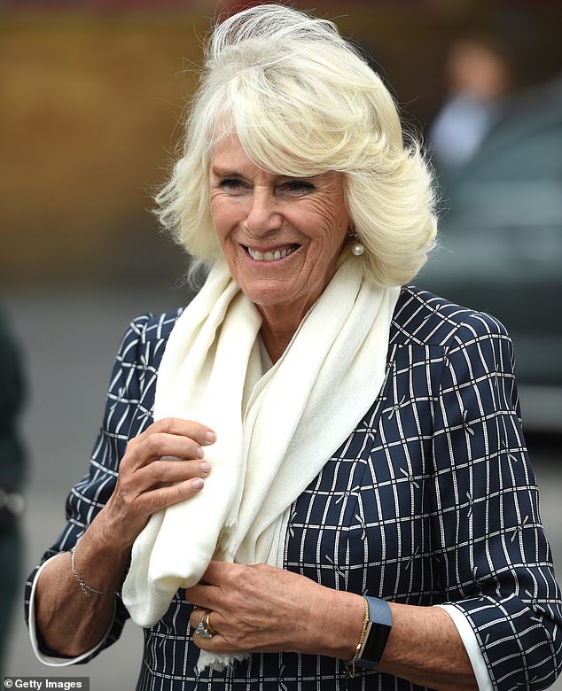 Camilla's secrets have been revealed! The Duchess of Cornwall (pictured wearing her Fitbit last week) is holding back the years by using a moisturiser dubbed the organic alternative to Botox