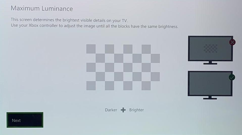 Xbox HDR Calibration
