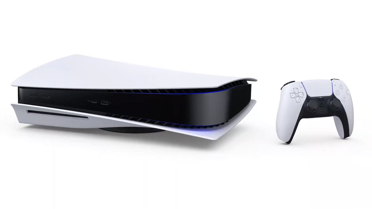 The PS5 can stand upright or lay on its side.