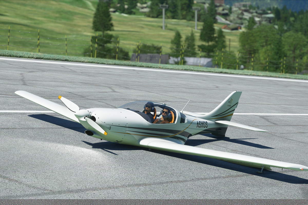 A single-engine plane landed without landing gear.