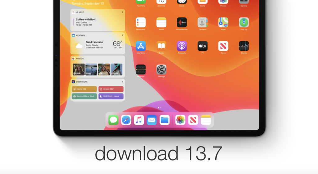 Download and install iOS 13.7 and iPadOS 13.7 final version