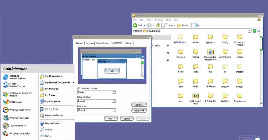 Microsoft had a secret Windows XP theme that looked like a Mac