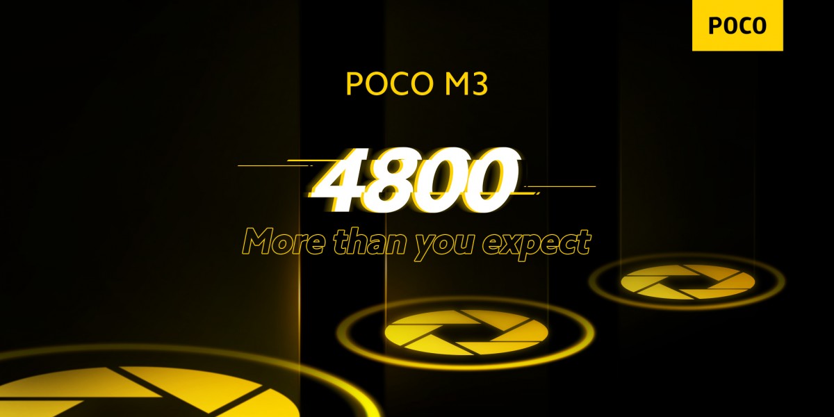 The Poco M3 is rumored to be available in Europe for around 150 euros and will be equipped with a 48MP camera.