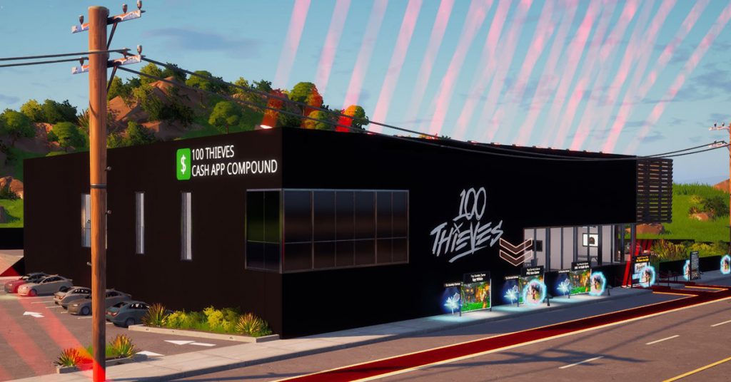 You can now explore the cash app compound of 100 thieves in Fortnite