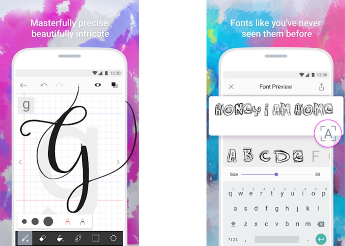 Fonty to create custom letter fonts