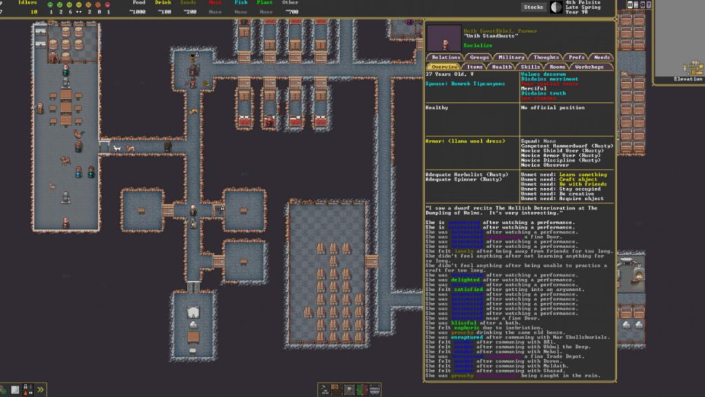 Dwarf Fortress's new UI is so beautiful you could cry, even though it still looks like this