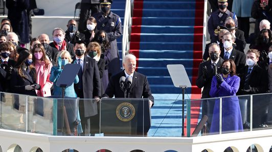 US President Joe Biden gives inaugural address