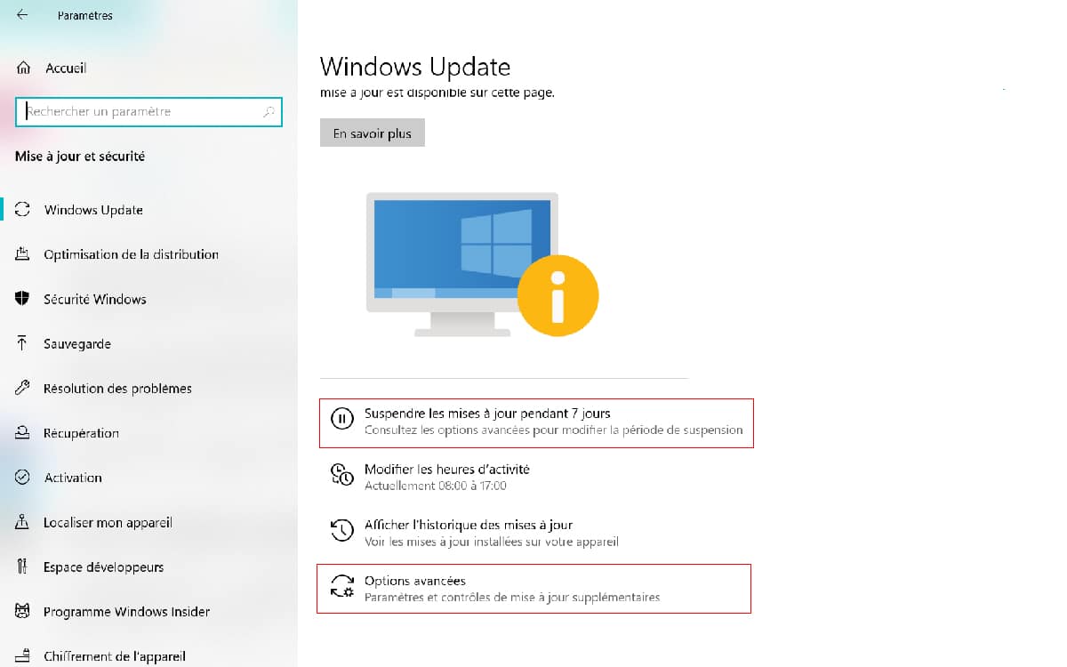 windows 10 update settings