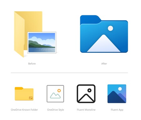 Microsoft Update Windows 10 New Icons File Explorer Folder