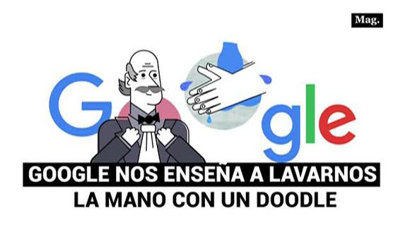 Google teaches us to wash our hands with a Doodle