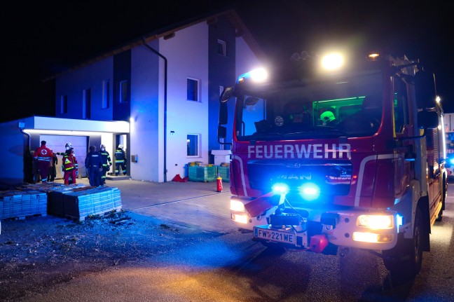 Fire in the basement of a house in Wels-Schafwiesen