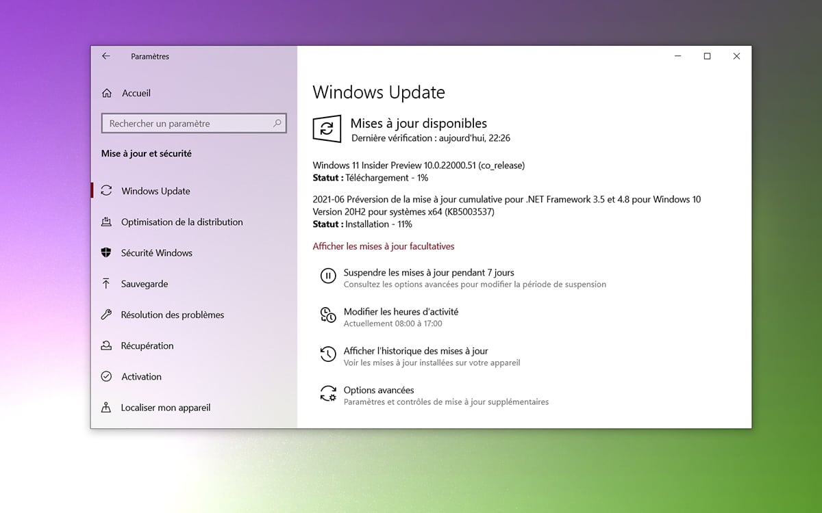 Windows 11 build update