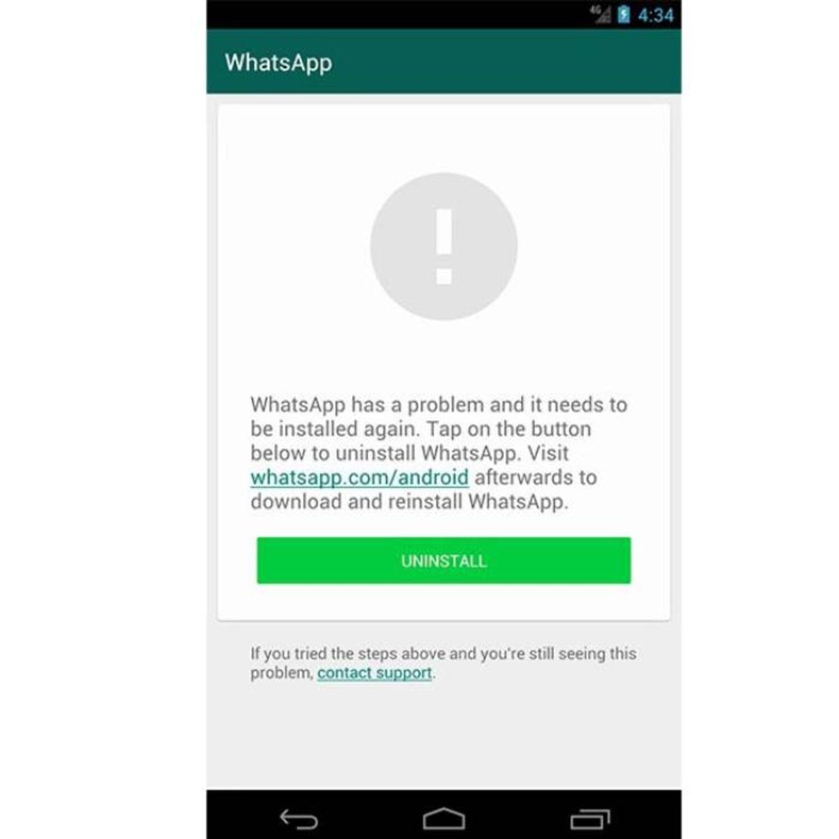 WhatsApp does not work on Android 4.0.4 (1)