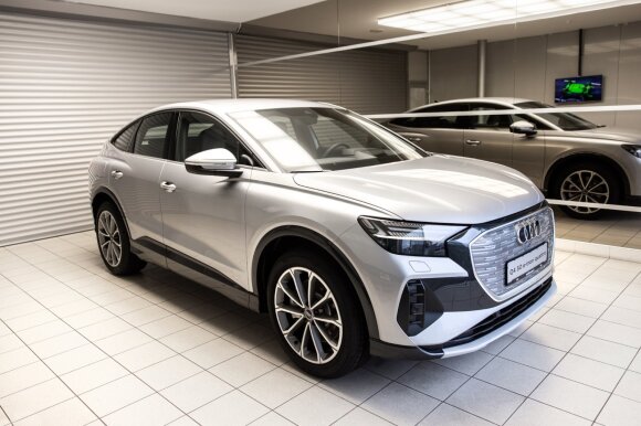 The first Audi Q4 Sportback e-tron has already hit the streets of Lithuania