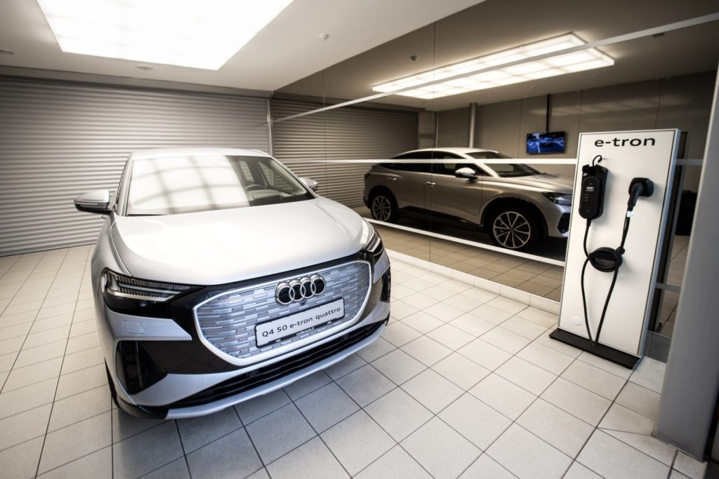 The first Audi Q4 Sportback e-tron has already hit the streets of Lithuania