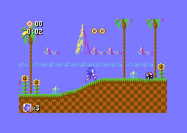 Sonic the Hedgehog on the Commodore 64