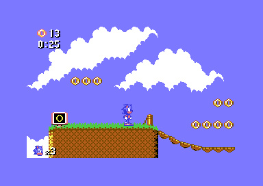 Sonic the Hedgehog on the Commodore 64