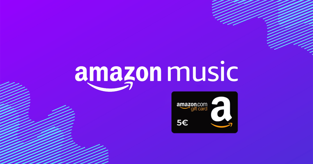Download the Amazon Music app and receive a free €5 Amazon voucher!