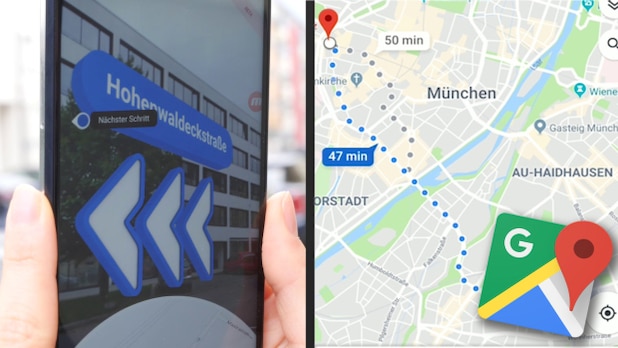 Google Maps now offers numerous features, including a live AR display for pedestrians.
