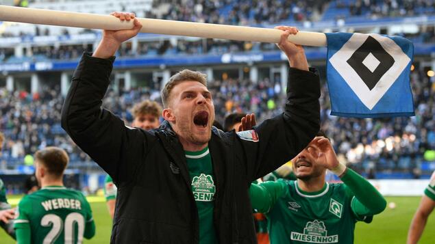 After winning the derby at HSV: Werder Bremen return to the top of the table