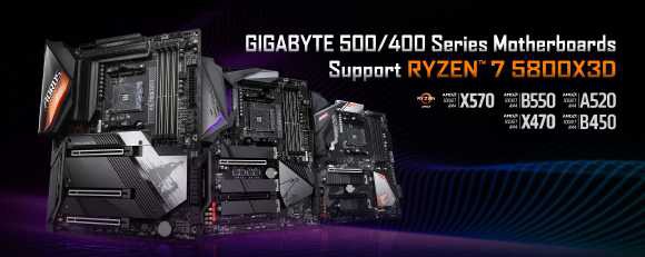 Experience the enhanced gaming performance of AMD Ryzen 7 5800X3D motherboard hardware and GIGABYTE