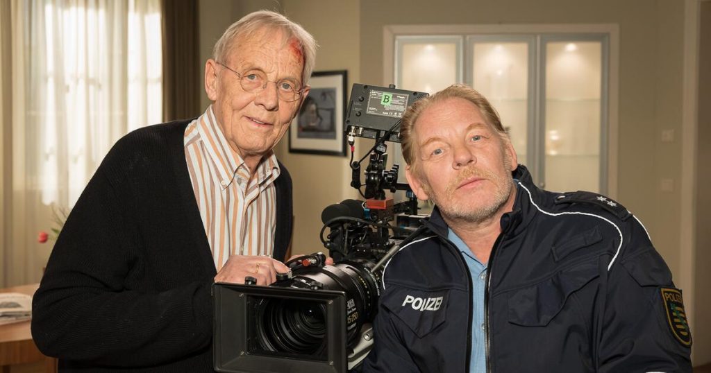 Rolf and Ben Becker are on camera together for "In All Friendship."