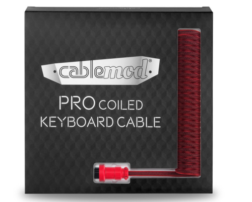 CableMod Pro Coiled Keyboard Cable - Coiled cable for gaming keyboards