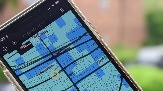 Find the best network nearby - handy smartphone map shows the fastest places