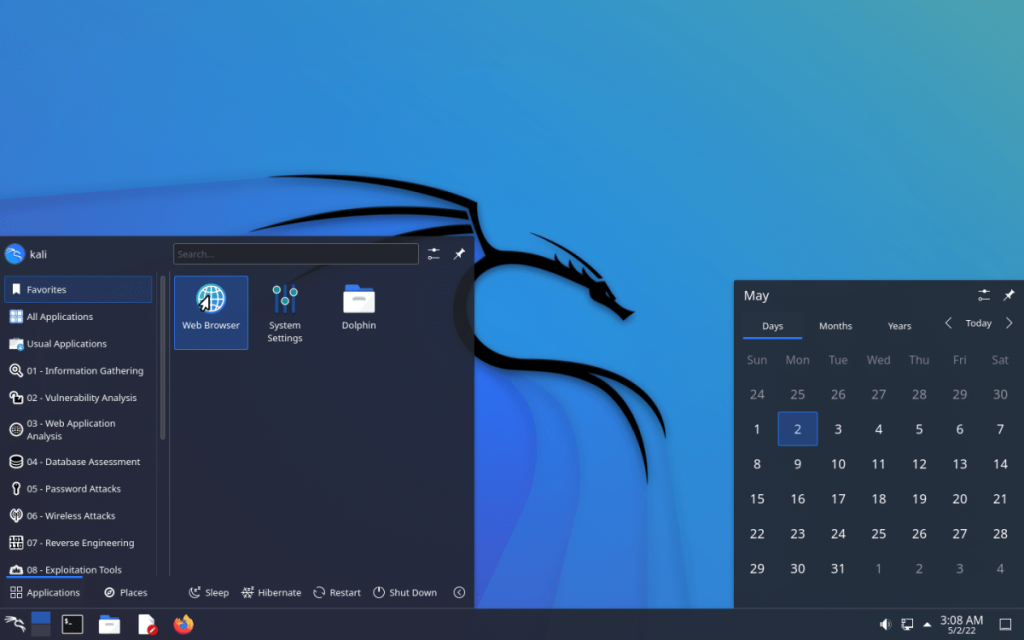 Kali Linux 2022.2 with a polished and unbreakable look