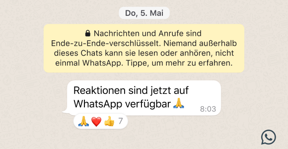 WhatsApp introduces emoji reactions, sharing files up to 2 GB and groups of up to 512 participants