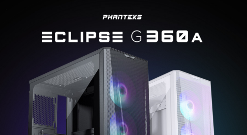 Phanteks Eclipse G360A - Gaming case with plenty of space and thoughtful cooling options