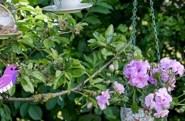 Come Little Birds - Blooming DIY Ideas for Geranium Lovers and Bird Lovers
