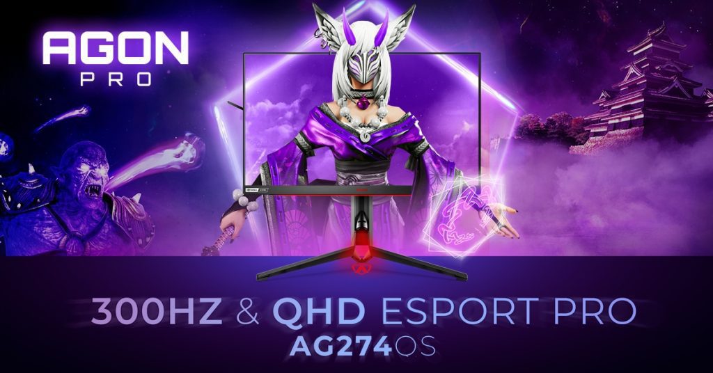 Fast and Sharp - AGON PRO AG274QS AOC FPS Gaming Monitor with 300Hz and QHD