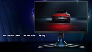 The AOC Agon Pro PD32M designed by Porsche Design is based on a 32-inch IPS panel with 4K resolution and mini-LED backlighting.