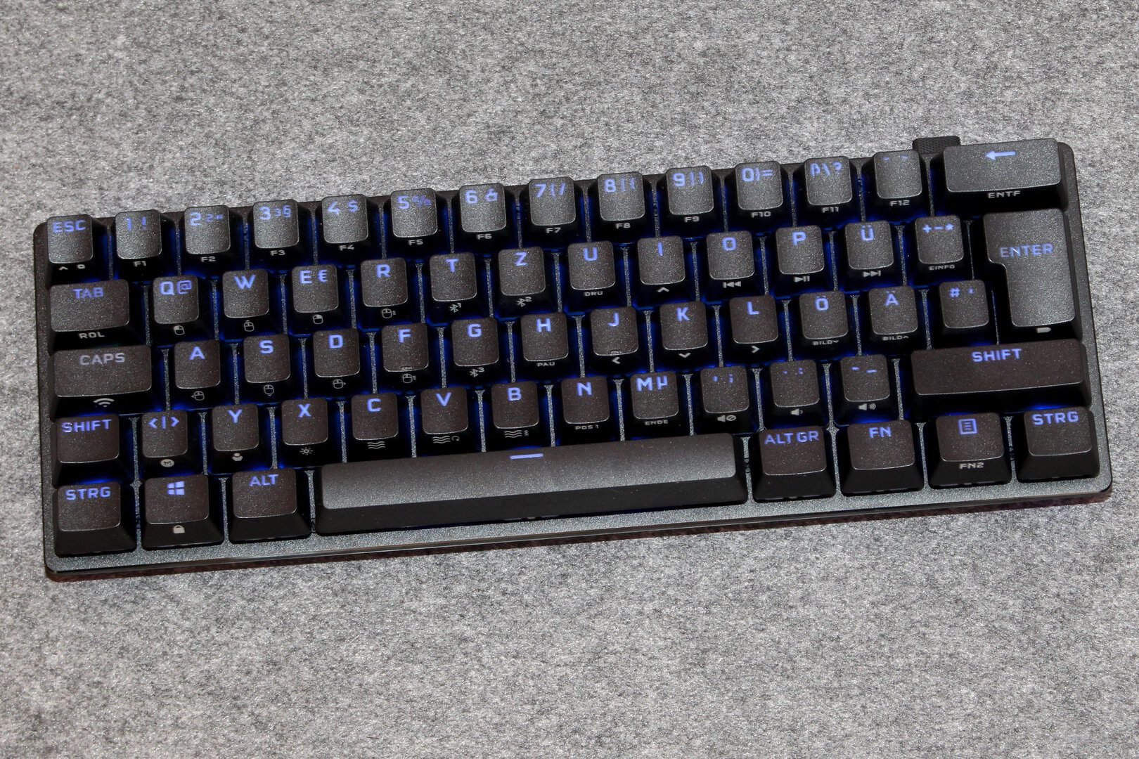 Corsair perfectly manages the lighting of the keys