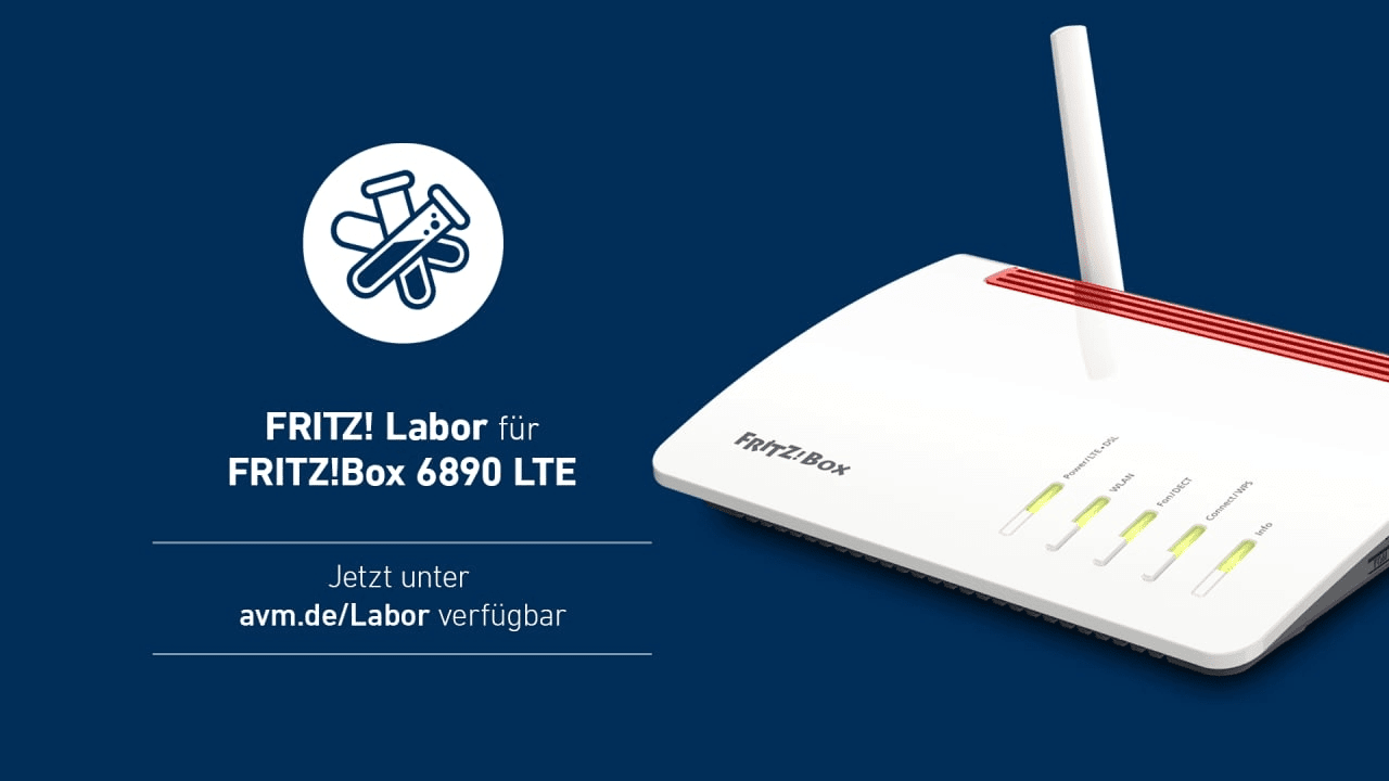 New firmware Fritz!Laboratory for Fritz!Box 7590, 7530 and 6890 LTE
