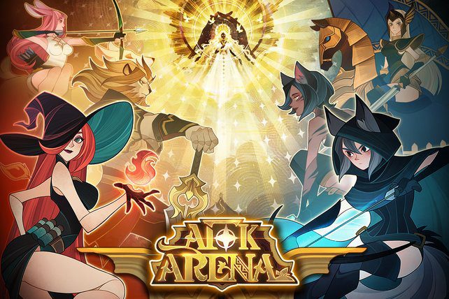 AFK Arena mobile game advertises that you can play it while you are AFK.  (Image source: Google Play Store)