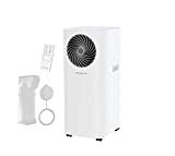 Rowenta 3 in 1 Turbo Cool AU5010 Air Conditioner |  Mobile Air Conditioner, Fan, Dehumidifier in One |  Hose and remote control included |  eco mode, white