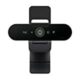 Logitech Brio Stream Webcam - Ultra 4K HD Video Calling, Wide Angle Noise Canceling Microphone, Compatible with Microsoft Teams, Zoom, Google Meet on PC/Mac - Black