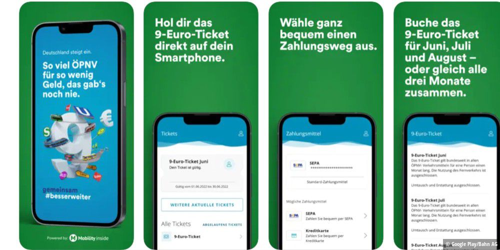 Deutsche Bahn: the 9 euro ticket app is now available for download