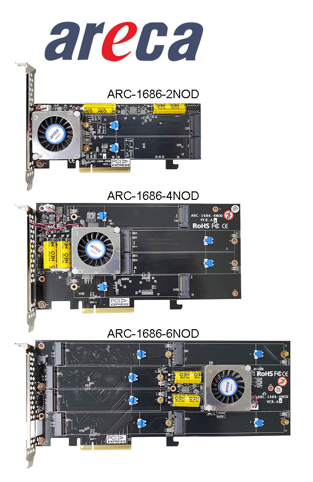 Starline partner Areca is making a splash with duplicable M.2 NVMe SSDs in new RAID controllers, Starline Computer GmbH press release