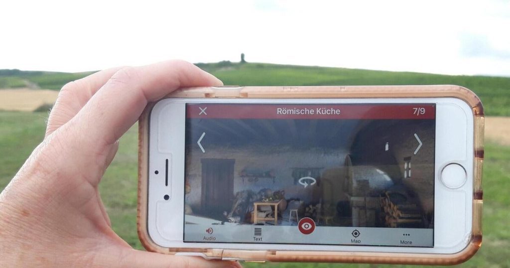 Travel through time through the app in the Roman palace villa - Mauchenheim