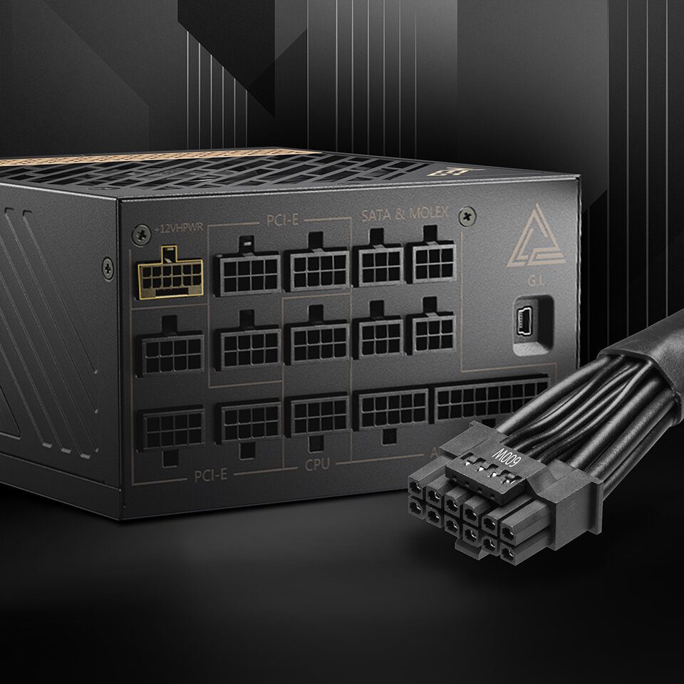 MSI MEG Ai1000P and MSI MEG Ai1300P offer the new 12+4 pin 12VHPWR connector