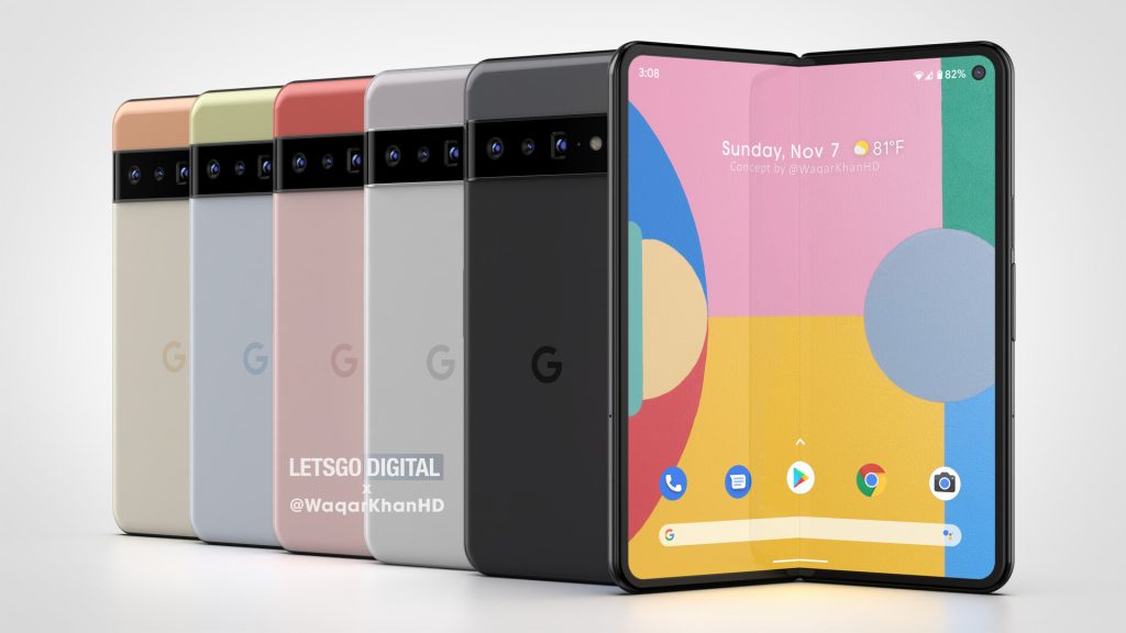 Google Pixel Fold: The "micro-hole" camera in the frame is now also shown in patent drawings
