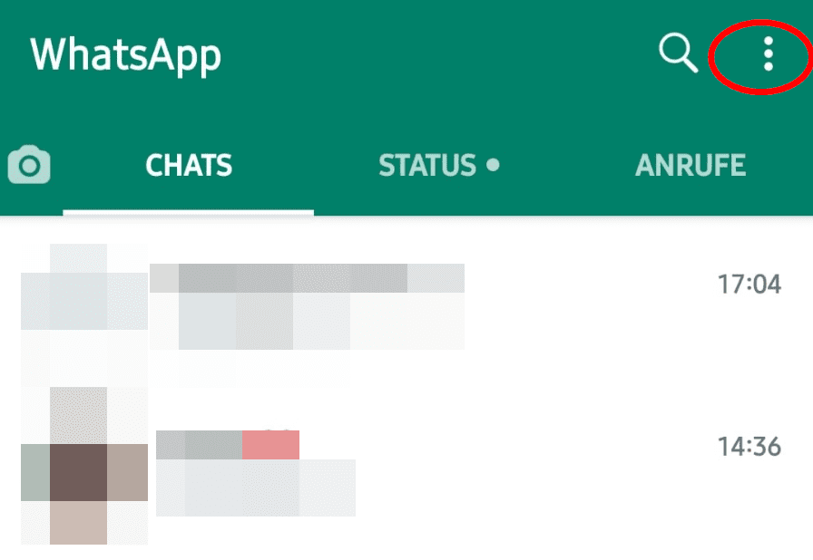WhatsApp – Tap the three-dot menu in the top right corner of your app on the Android version, or the gear icon in the bottom right corner on the iOS version.